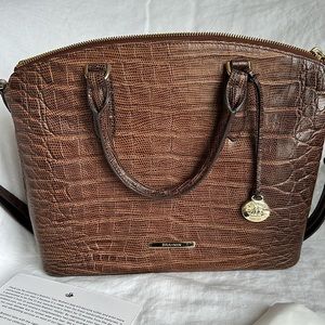 Brahmin Duxbury Satchel Handbag AND  Matching Veronica Wallet